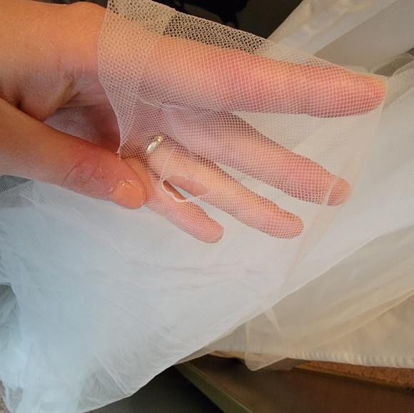 Tulle Beaded Mermaid dress with appliqués - Picture 3 of 7